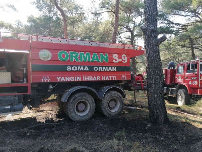 Orman yangını köylülerin de yardımıyla kontrol altına alındı