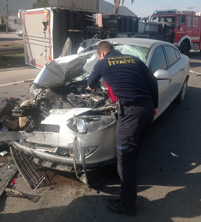 Trafik kazası: 1 yaralı