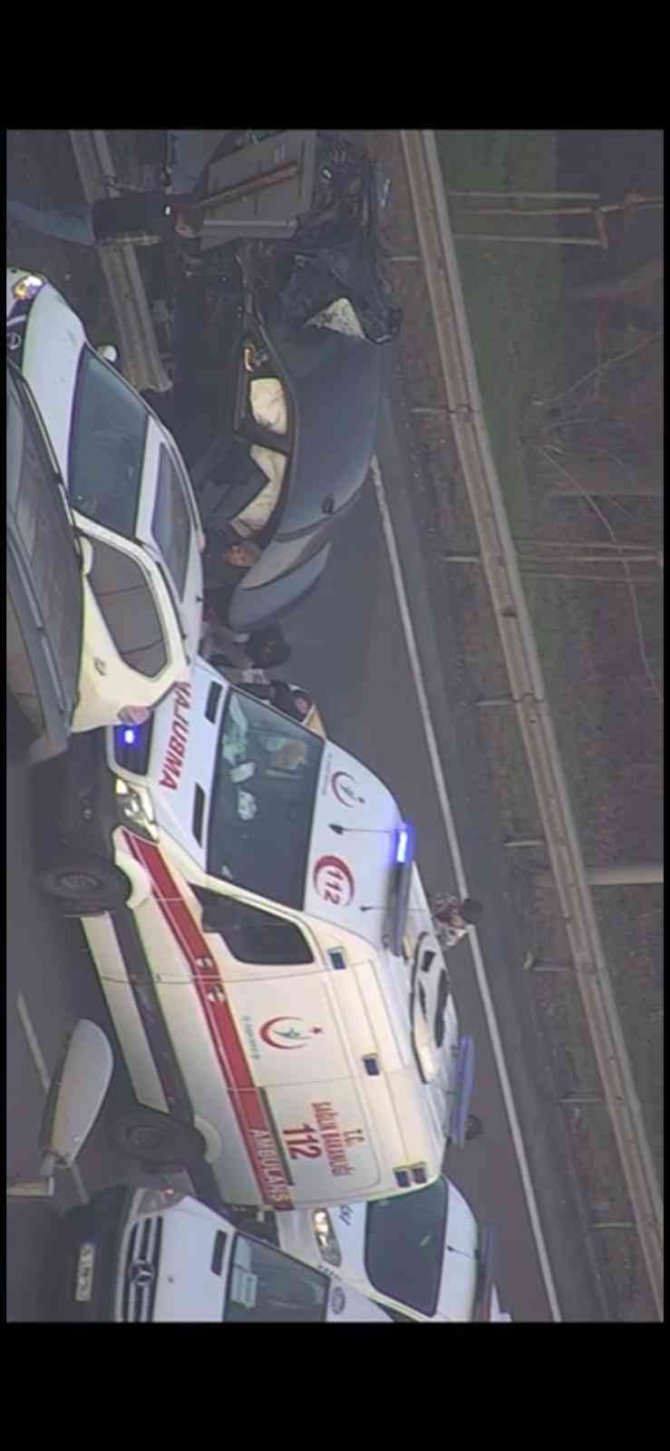 15 Temmuz Şehitler Köprüsü çıkışı feci kaza