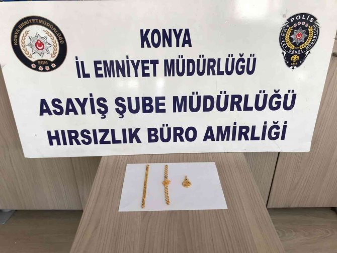 Konya'da flaş hırsızlık! Gece duvarı delip soygun yaptı, gündüz karısı altınları kuyumcuda sattı