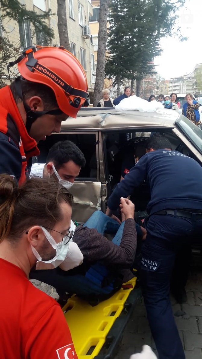 Balıkesir’de trafik kazası: 1 yaralı