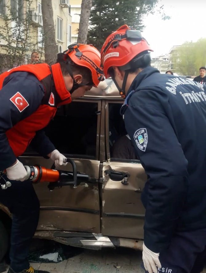 Balıkesir’de trafik kazası: 1 yaralı