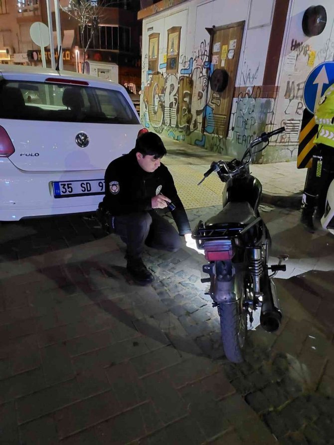 Çalınan motosiklet, gece kartalları tarafından bulundu