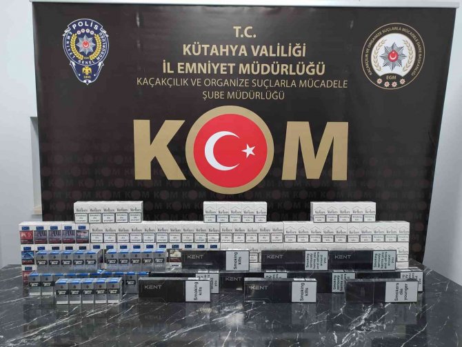 Makaron ve gümrük kaçağı sigara ele geçirildi