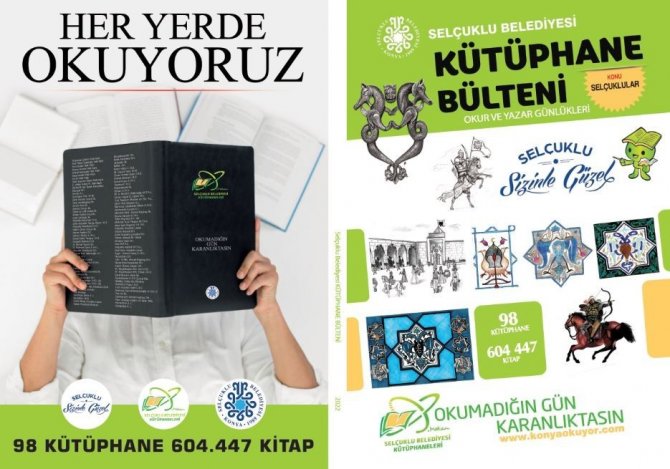 Selçuklu Belediyesi'nden kütüphaneler haftasına özel bülten