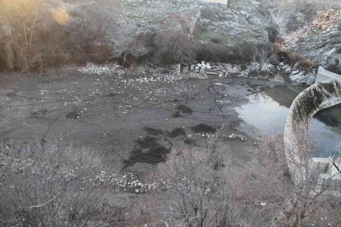 Kar yağışları Konya’daki Adaköy Pınarı ve Baraj Göleti’ne can suyu oldu