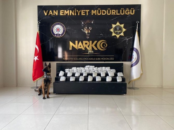 Van’da 34 kilo uyuşturucu ele geçirildi