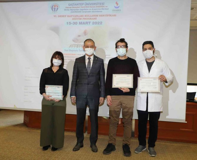 Deney hayvanı kullanım kursu tamamlandı