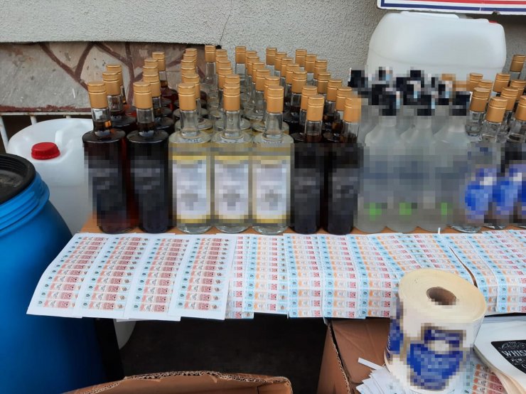 Sahte içki operasyonu yapıldı!