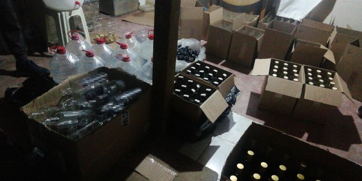 Sahte içki operasyonu yapıldı!