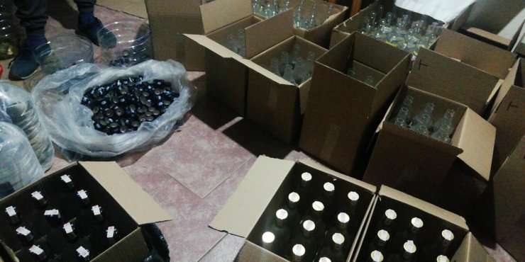 Sahte içki operasyonu yapıldı!