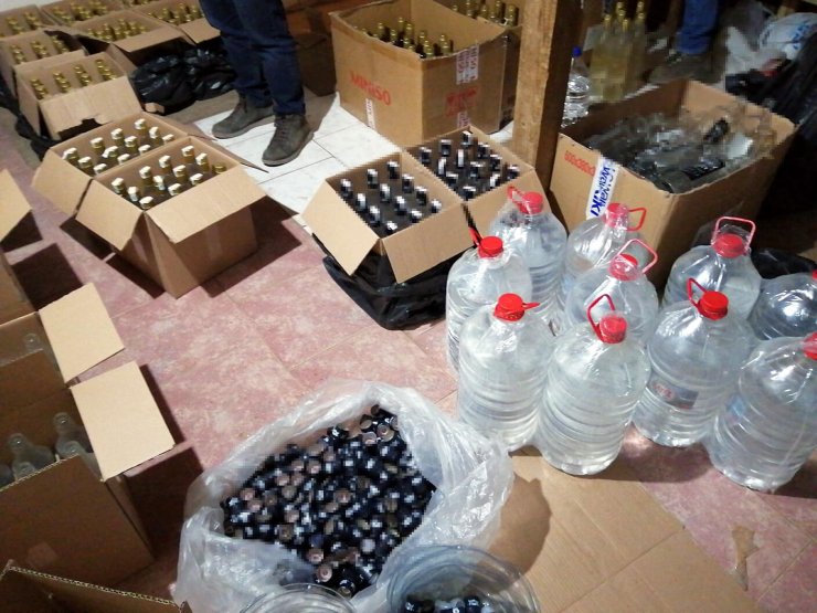 Sahte içki operasyonu yapıldı!