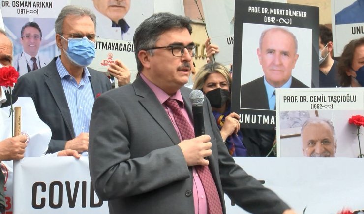 Pandemide ölen sağlık çalışanları anıldı