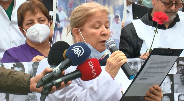 Pandemide ölen sağlık çalışanları anıldı