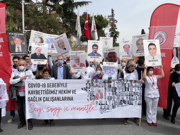 Pandemide ölen sağlık çalışanları anıldı