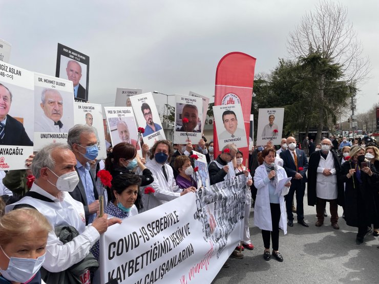 Pandemide ölen sağlık çalışanları anıldı