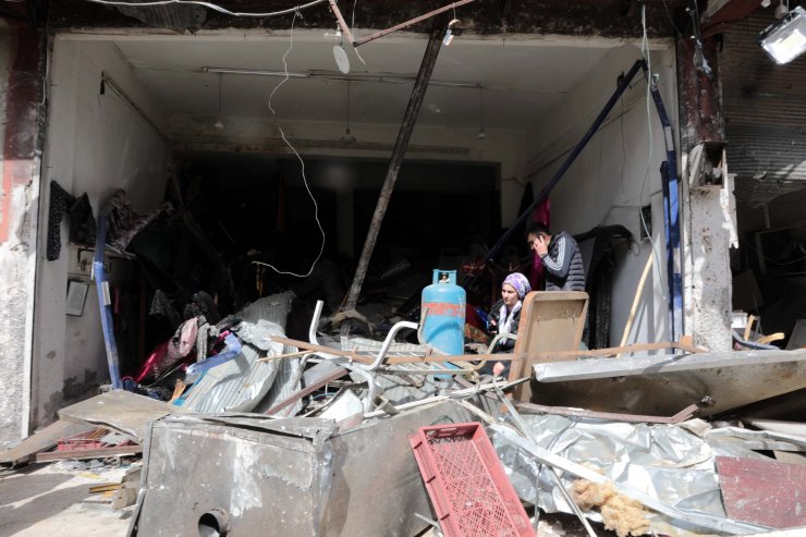 Patlamanın bilançosu; 50 iş yeri, 30 ev ve 4 araç hasar gördü