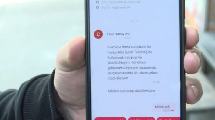 Deneme sürüşü bahanesiyle motosikleti çaldı