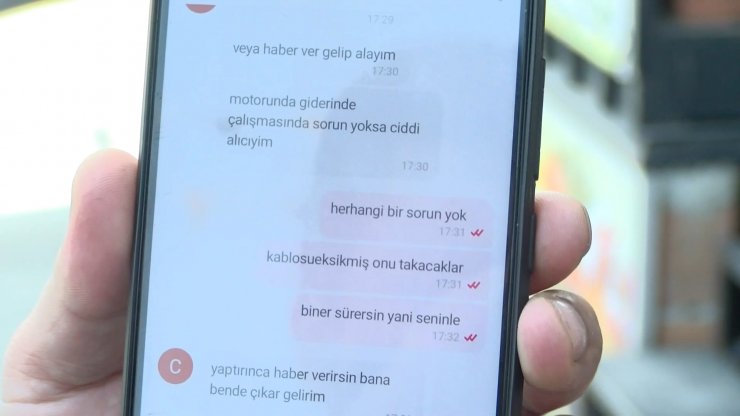 Deneme sürüşü bahanesiyle motosikleti çaldı