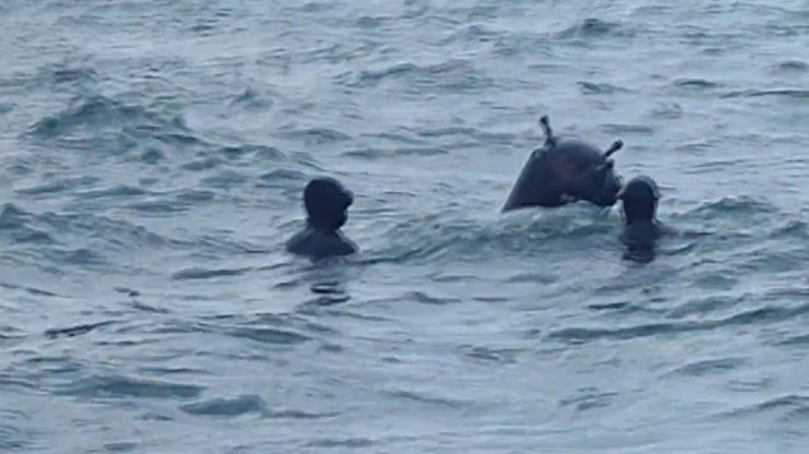 Mayınların imha edildikleri anların görüntüleri paylaşıldı