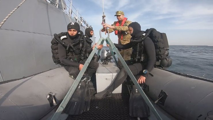 Mayınların imha edildikleri anların görüntüleri paylaşıldı