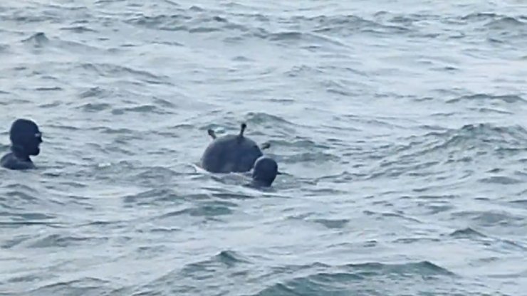 Mayınların imha edildikleri anların görüntüleri paylaşıldı