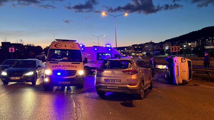 Trafik kazasında 2 kişi yaralandı