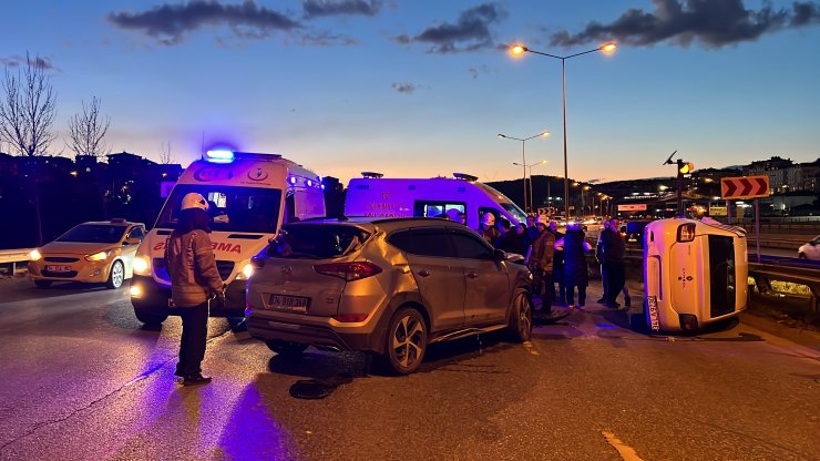 Trafik kazasında 2 kişi yaralandı