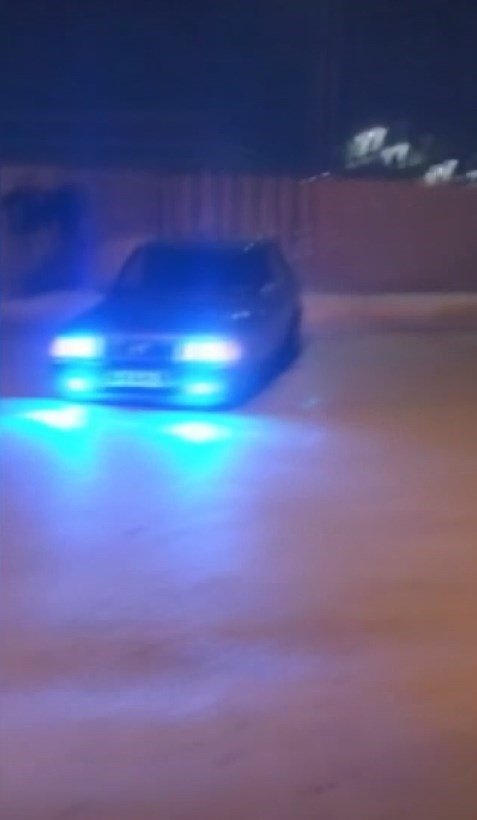 Drift yaptı sosyal medyada paylaştı