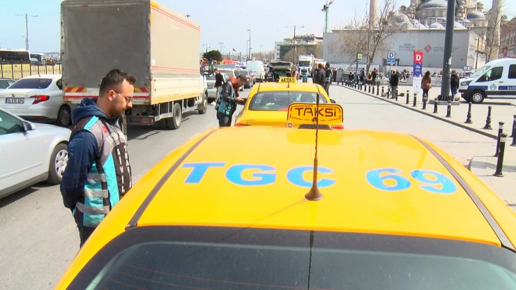 Emniyet kemeri takmayan taksici: Rahatsız ediyor
