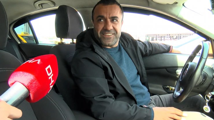 Emniyet kemeri takmayan taksici: Rahatsız ediyor