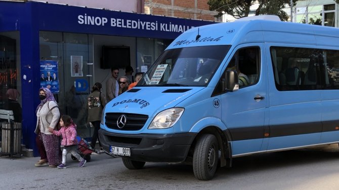 Sinop’ta dolmuş ücretlerine 75 kuruş zam