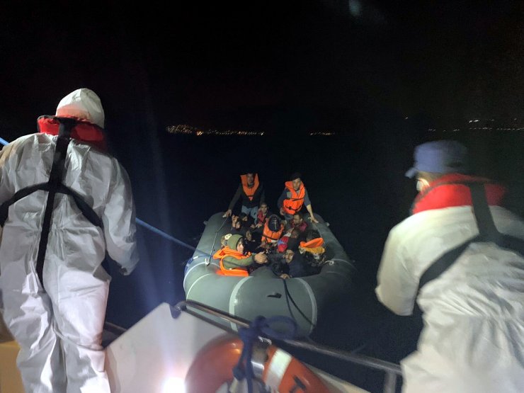 Bodrum'da 11 kaçak göçmen yakalandı, 18 kaçak göçmen kurtarıldı
