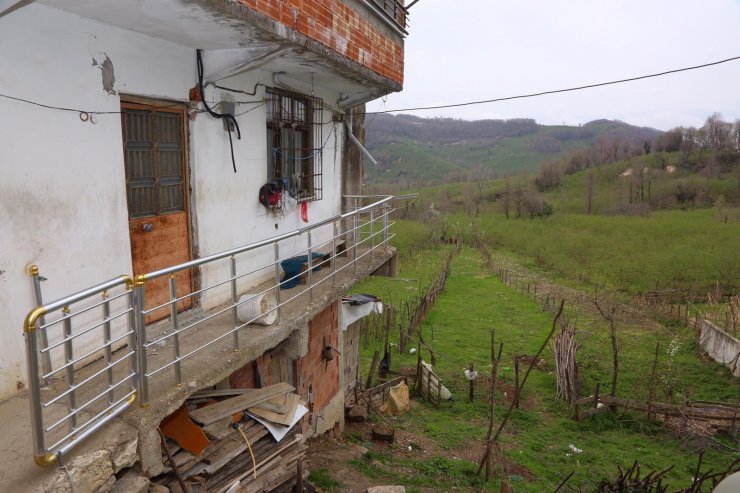 Ordu’da heyelanda 13 ev tahliye edildi