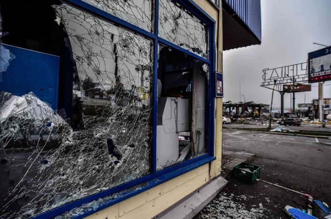 Ukrayna’nın Stoyanka kentinde acı manzara