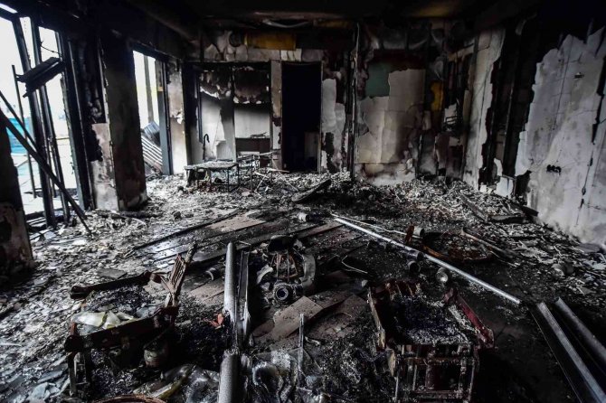 Ukrayna’nın Stoyanka kentinde acı manzara