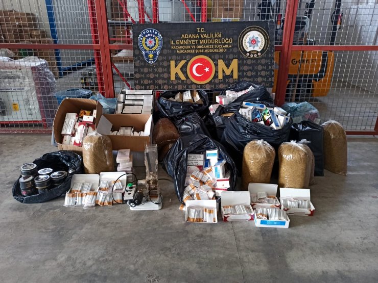 Adana’da 10 milyon 523 bin kaçak makaron ele geçirildi