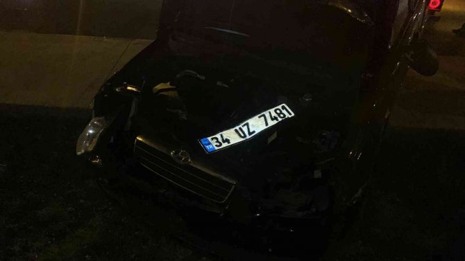 El freni çekilmeyen otomobil 10 metreden yüksekten düştü: 1 yaralı
