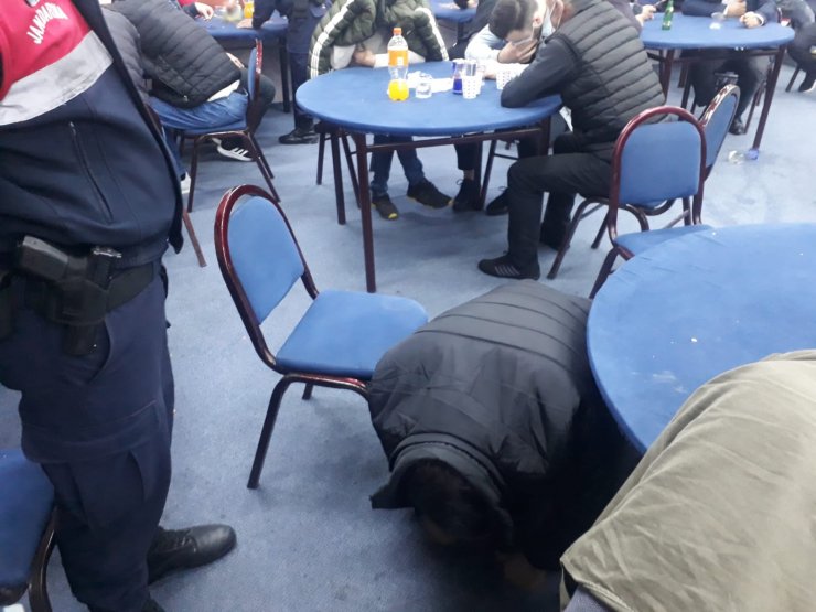 Kumarcılara operasyon; 300 bin TL ceza