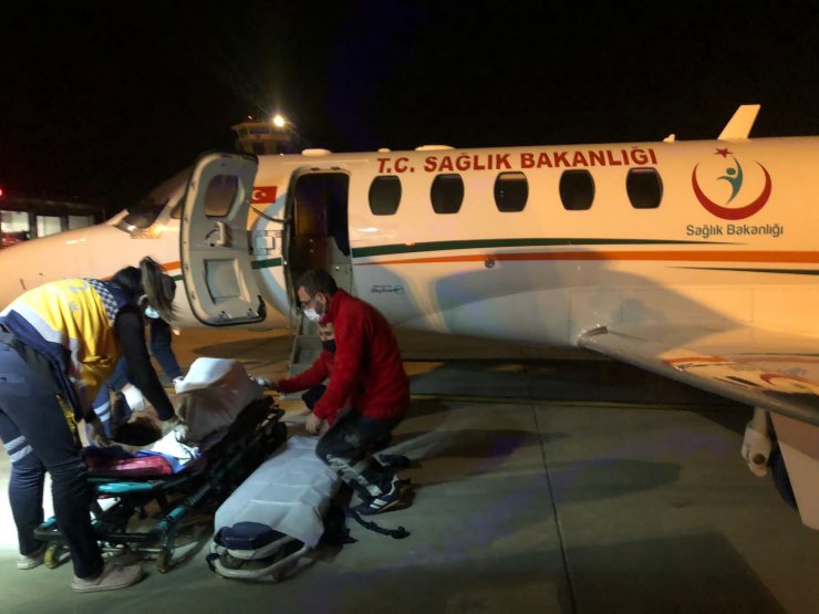Yüzünden parça kopan Serdar, ambulans uçakla götürüldüğü Antalya'da ameliyat edildi