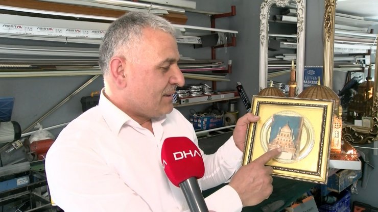 15 bin kibrit çöpünden yaptığı camiye 27 yıldır gözü gibi bakıyor 