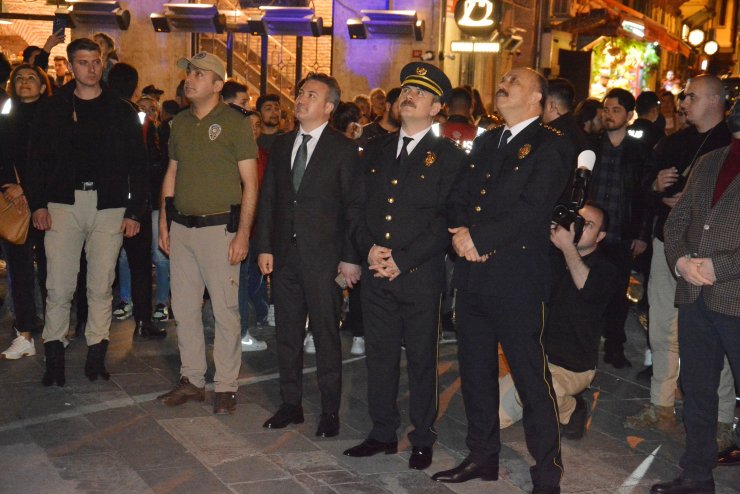 Galata Kulesi'nde görsel şölen