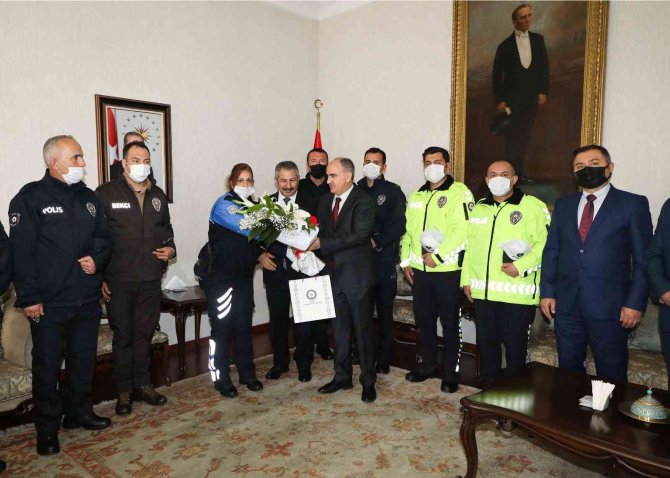 Konya Emniyet Müdürü Dinç’ten Vali Özkan’a ziyaret