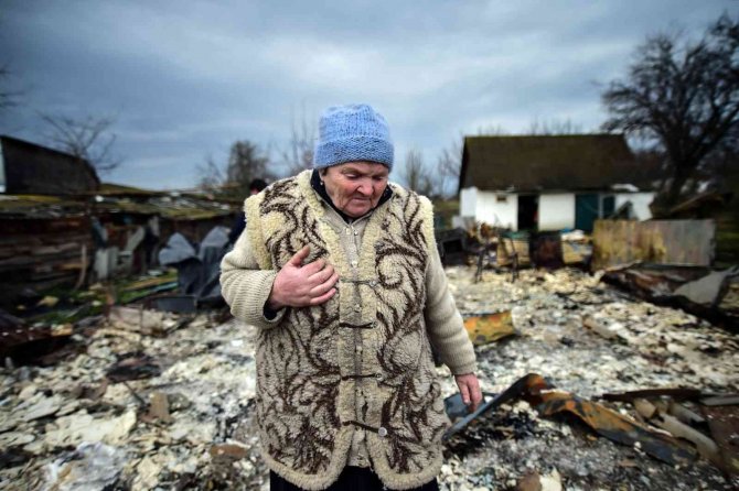 Rus ordusu, Andriivka köyünü ‘çocuk ve kadın var’ yazılarına rağmen bombaladı