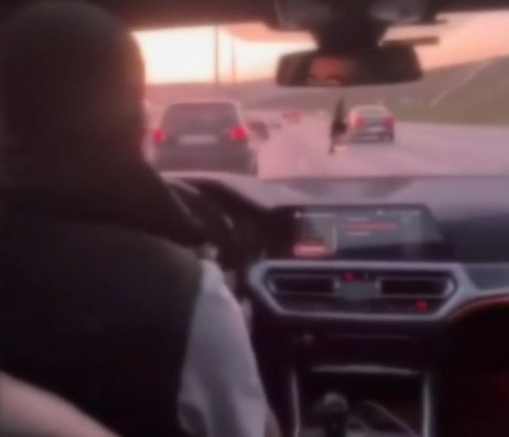 Kadın sürücünün aynasını kıran şüpheliye drift ve makas cezası