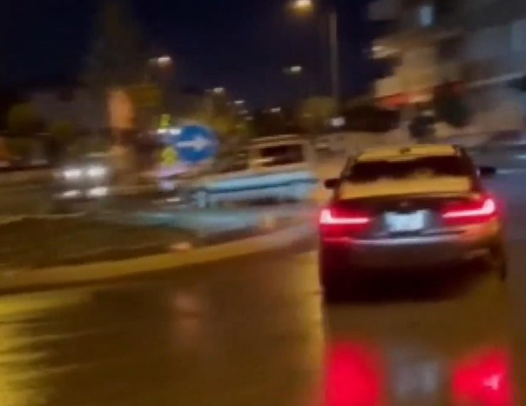 Kadın sürücünün aynasını kıran şüpheliye drift ve makas cezası