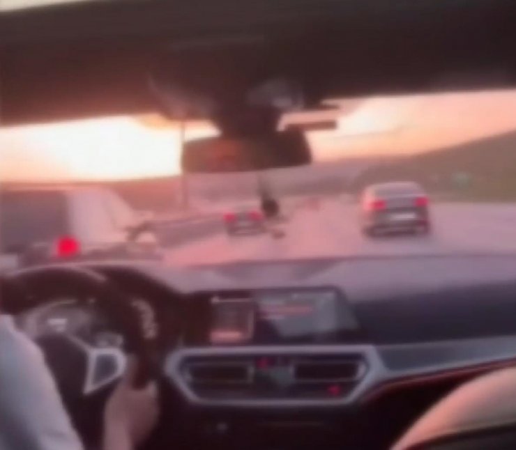 Kadın sürücünün aynasını kıran şüpheliye drift ve makas cezası