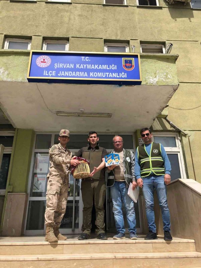 Kaçak avcılık yapan şahsa tutanak tutuldu