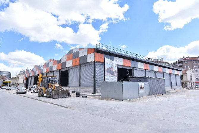 Karatay’da GES projeli kapalı pazar marketlerin yapımında sona gelindi
