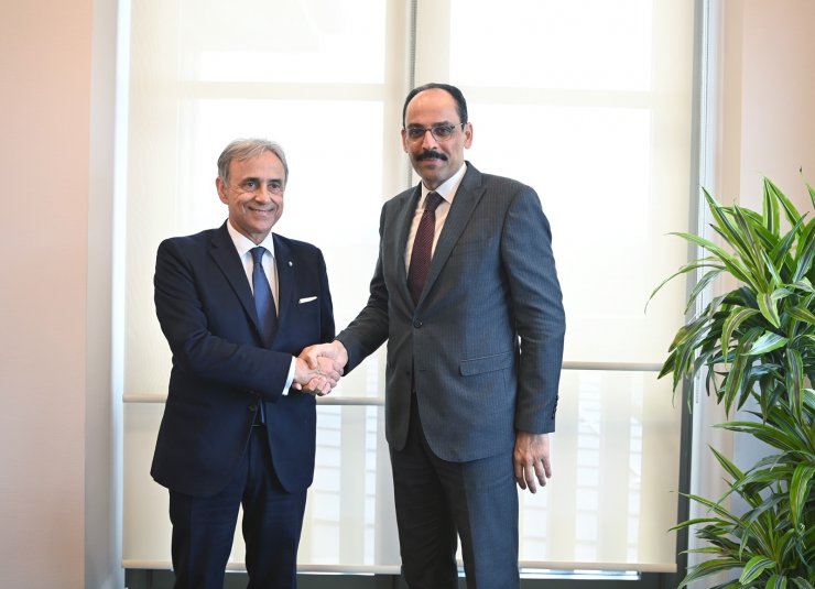 Sözcü Kalın, İtalya Dışişleri Genel Sekreteri Sequi ile bir araya geldi